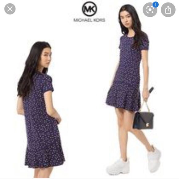 MICHAEL KORS Heart Studded Mini Dress NEW - Picture 1 of 2